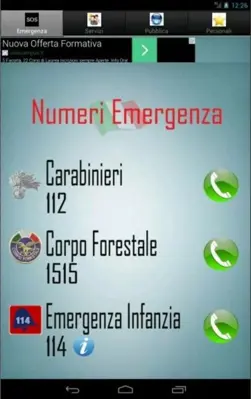 Numeri Utili android App screenshot 0